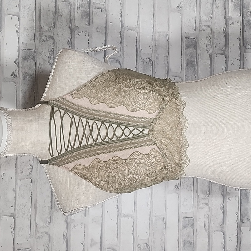 Victoria's Secret Sage Green Lace Bralette
